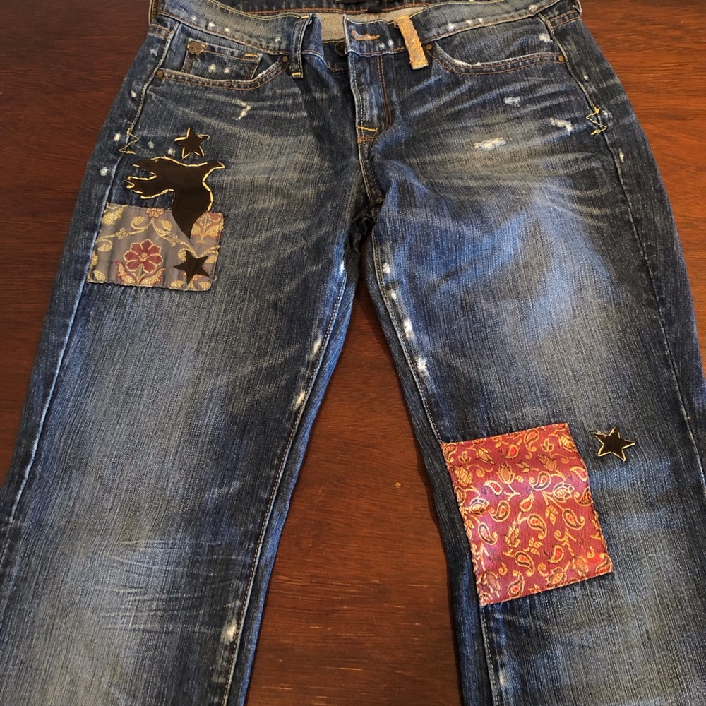 Lucky Brand embellished bootcut jeans